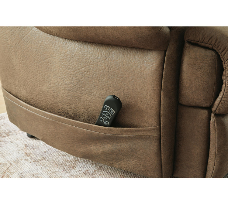 Created Comfort Power Lift Recliner - Earth