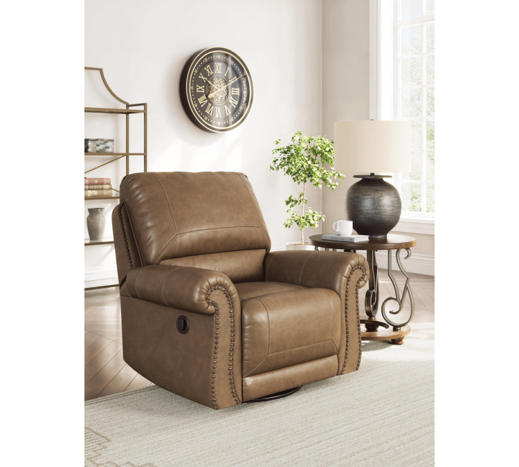 Shadsburne Swivel Glider Recliner - Earth