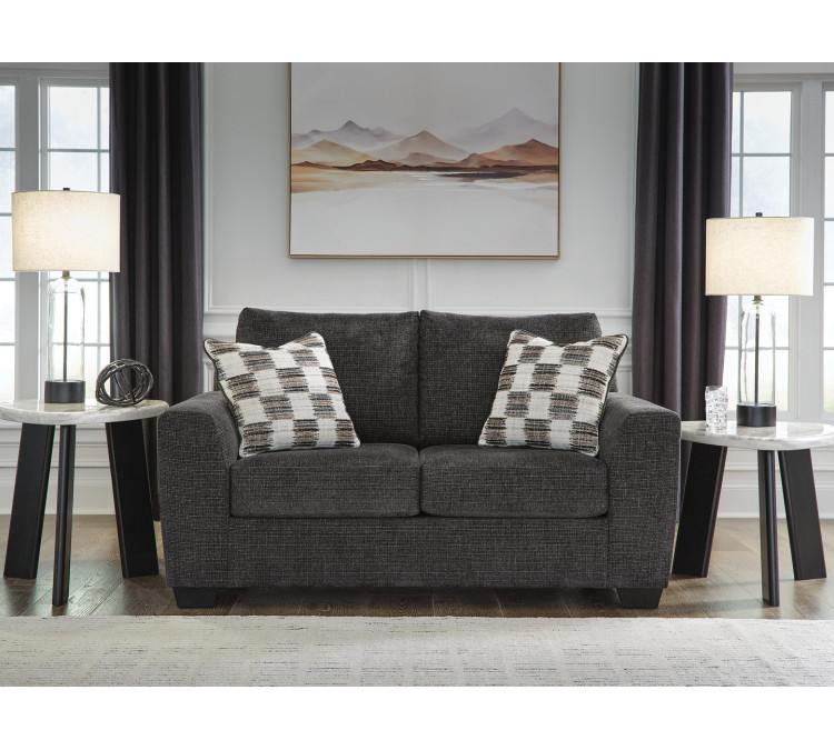 Loreo Loveseat - Ebony