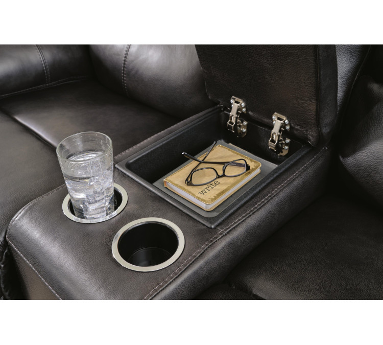 Mountainous Power Reclining Loveseat - Eclipse