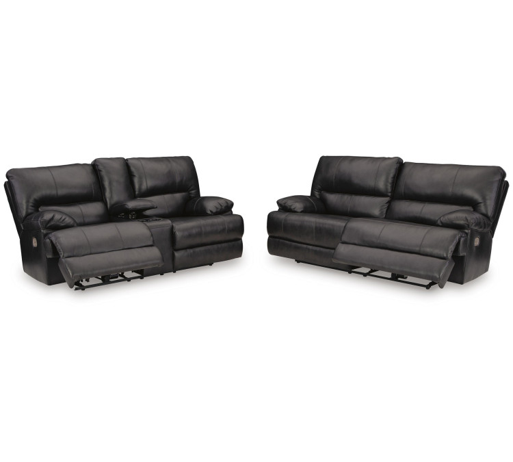 Mountainous Sofa and Loveseat - Eclipse