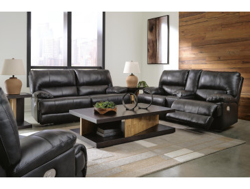 Mountainous Sofa, Loveseat and Recliner - Eclipse