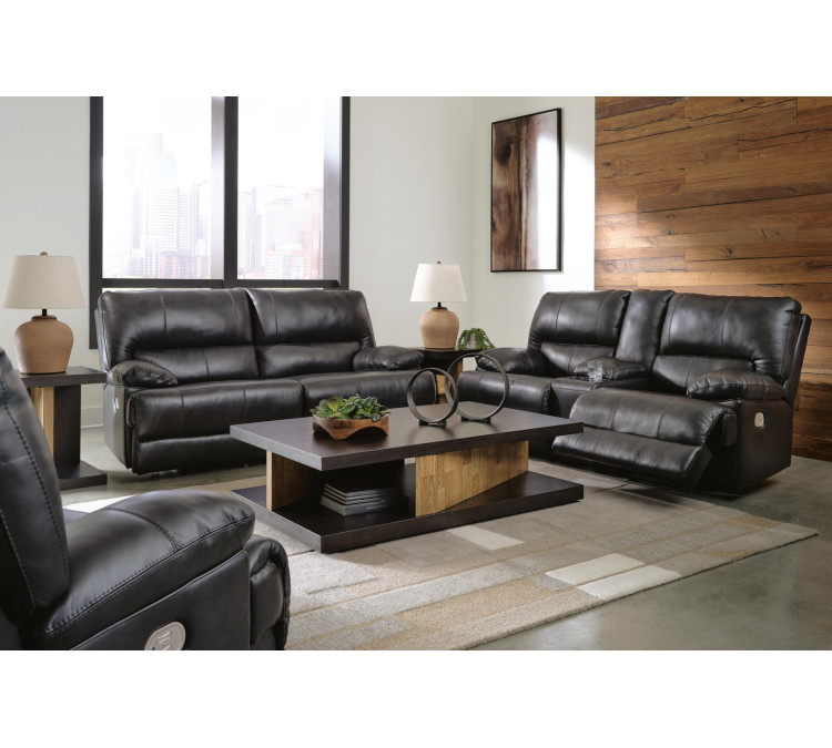 Mountainous Sofa, Loveseat and Recliner - Eclipse