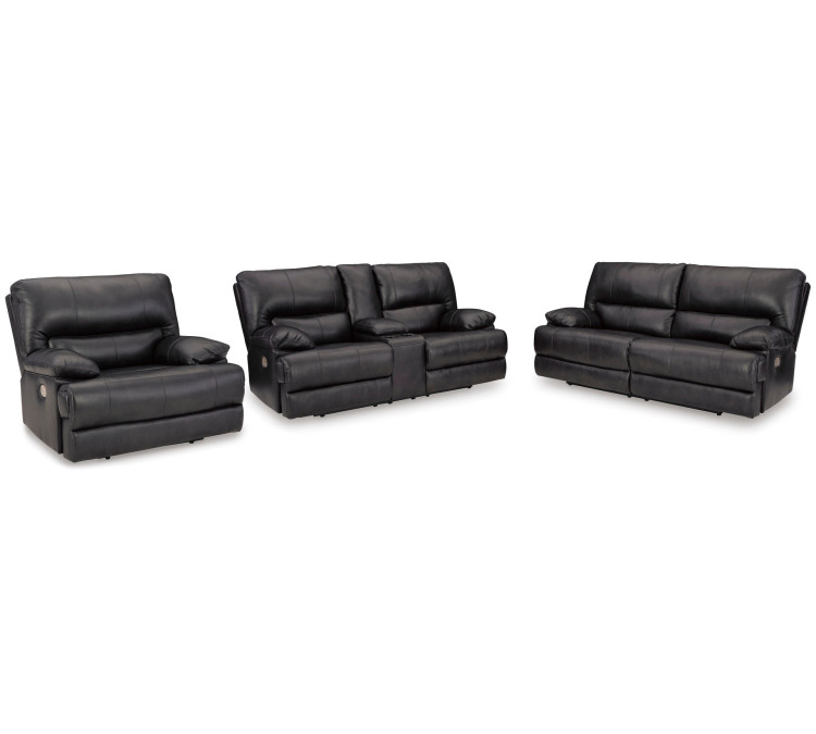 Mountainous Sofa, Loveseat and Recliner - Eclipse