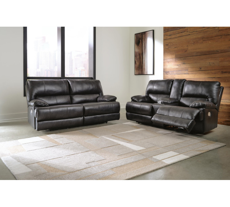 Mountainous Sofa, Loveseat and Recliner - Eclipse
