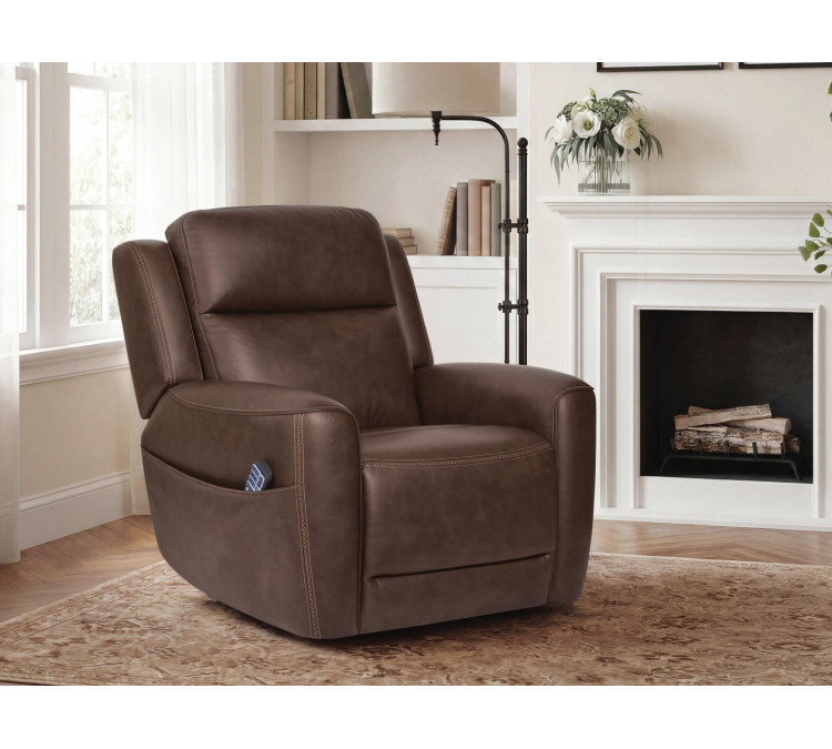 4Z-Riverlee Power Lift Recliner - Espresso