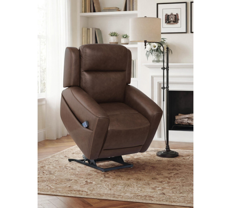 4Z-Riverlee Power Lift Recliner - Espresso