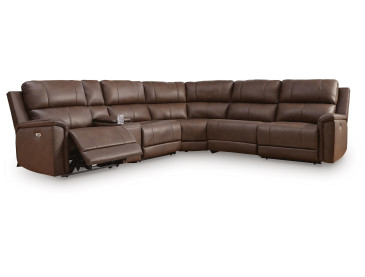 Beryton 6-Piece Power Reclining Sectional - Espresso