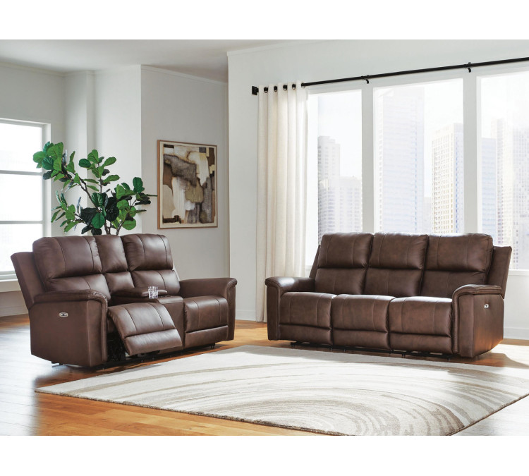 Beryton Sofa and Loveseat - Espresso