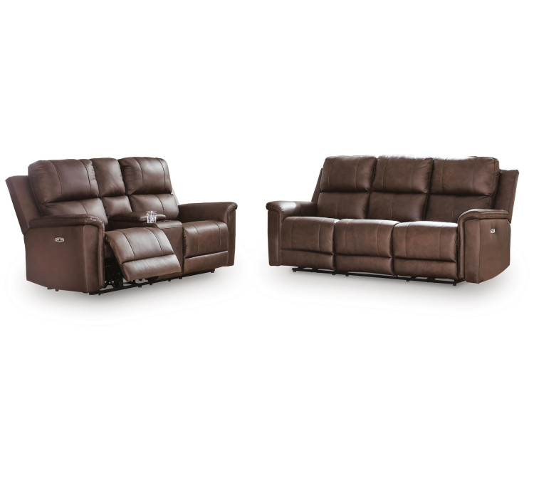 Beryton Sofa and Loveseat - Espresso