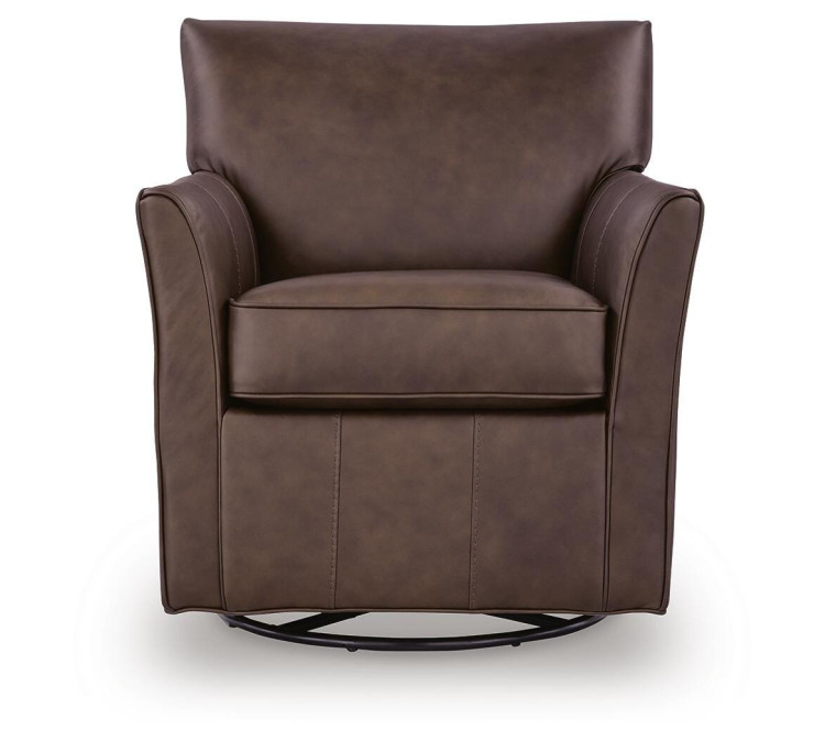 Braydunn Swivel Glider Accent Chair - Espresso Brown
