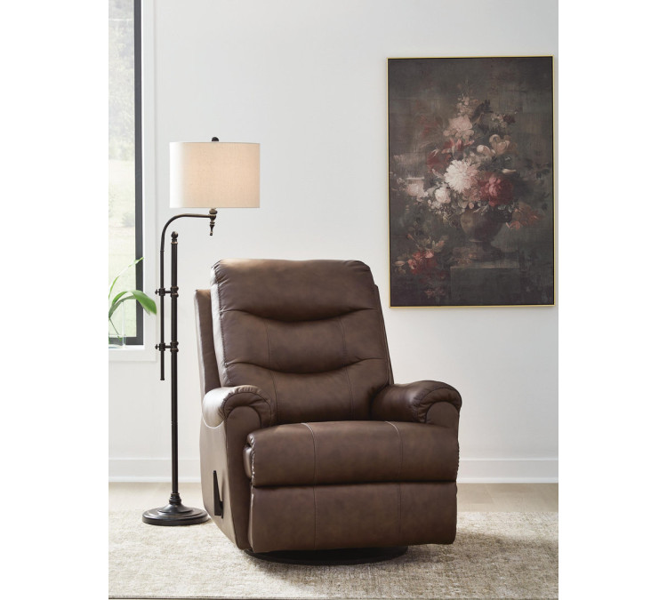Dolinger Swivel Glider Recliner - Espresso