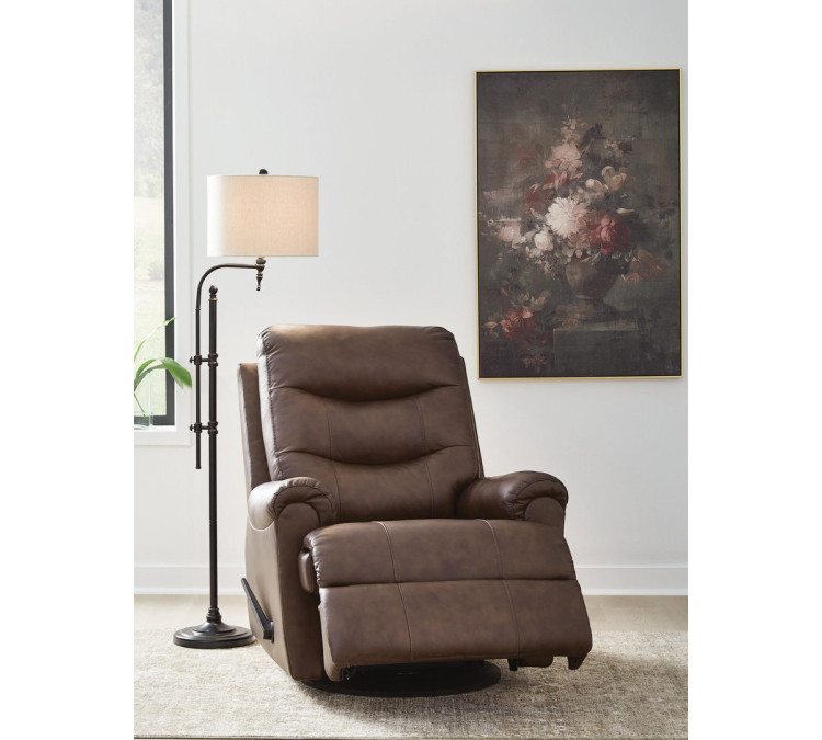 Dolinger Swivel Glider Recliner - Espresso