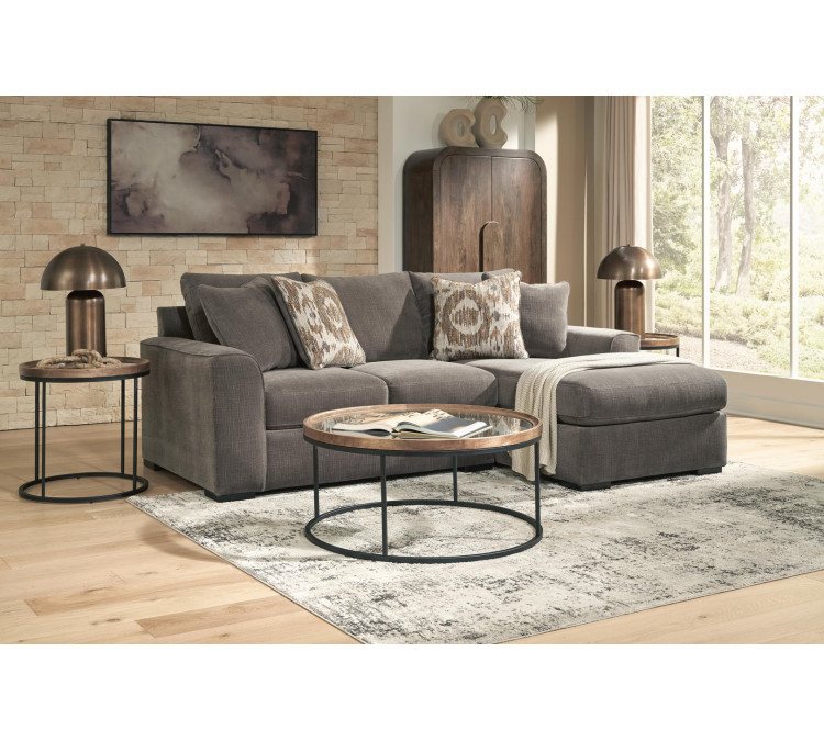Rosston 2-Piece Sectional Sofa Chaise - Espresso