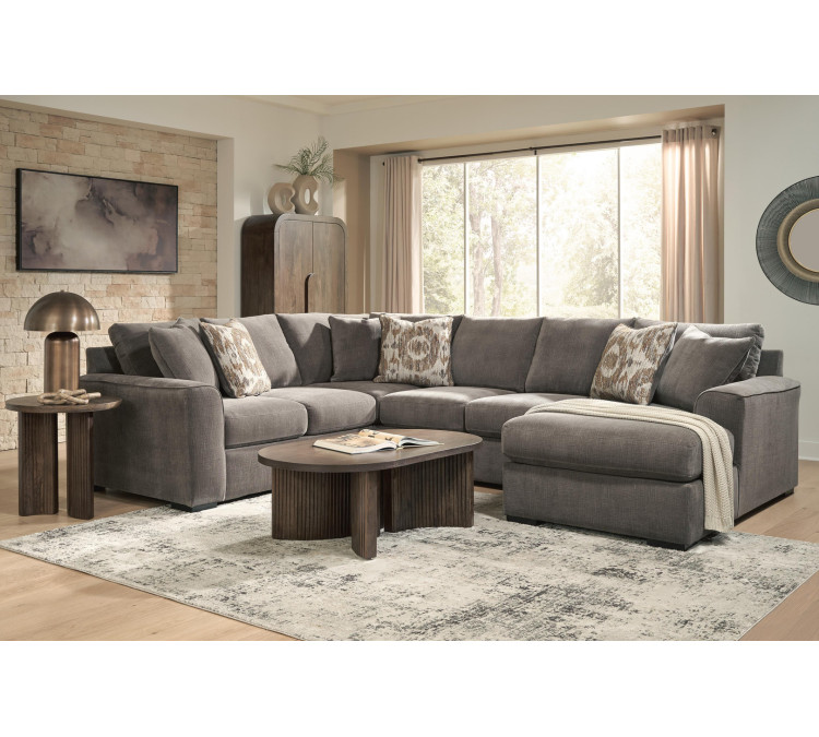 Rosston 3-Piece Sectional - Espresso
