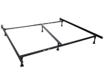 F55012 – T/F/Q/K Frame with Glides & Center Support – Metal Bed Frame