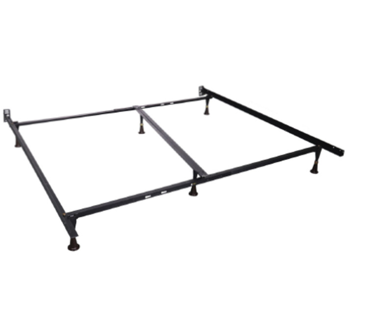 F55012 – T/F/Q/K Frame with Glides & Center Support – Metal Bed Frame