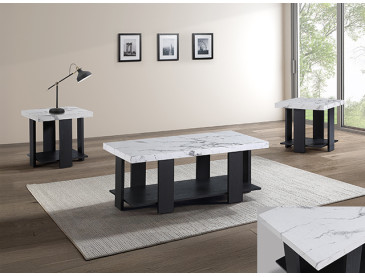 BORIS 3-PC COCKTAIL SET - Faux Marble