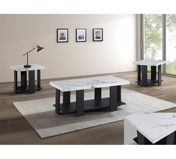 BORIS 3-PC COCKTAIL SET - Faux Marble