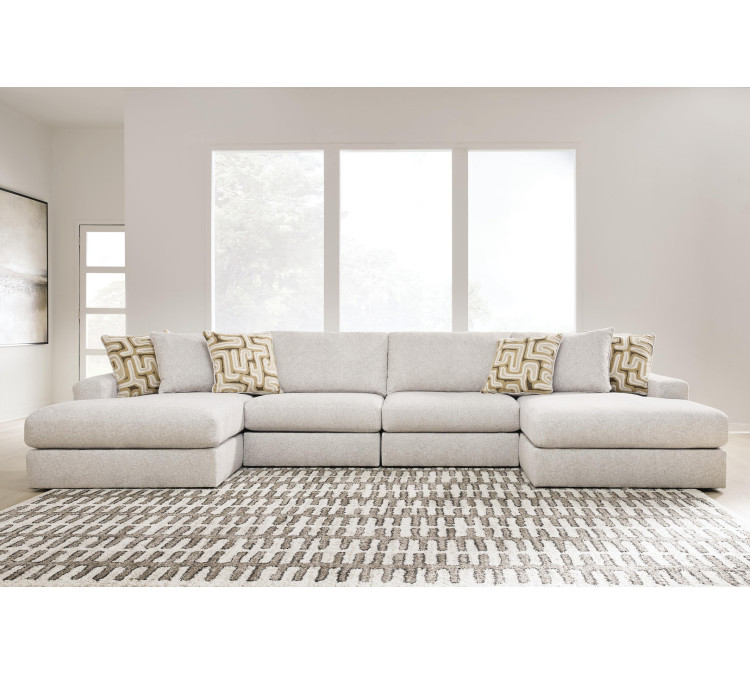 Toliar 4-Piece Double Chaise Sectional - Feathered