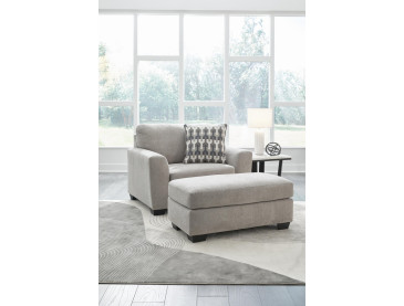 Avenal Park Chair and Ottoman - Flannel