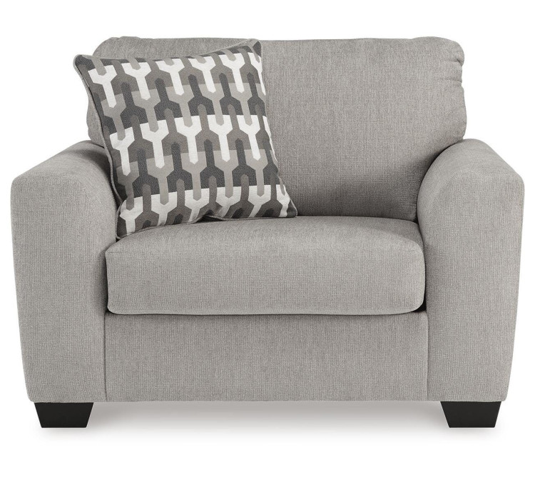 Avenal Park Chair and Ottoman - Flannel