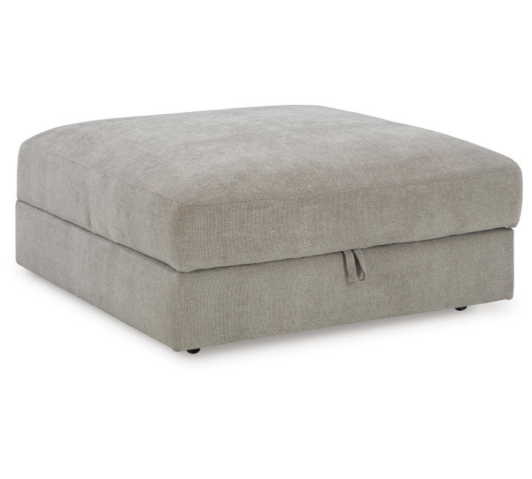 Aslan Court Ottoman With Storage - Flax