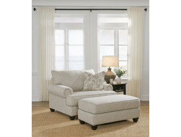 Asanti Chair and Ottoman - Fog