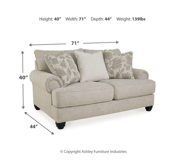 Asanti Loveseat - Fog