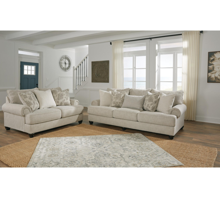 Asanti Sofa and Loveseat - Fog