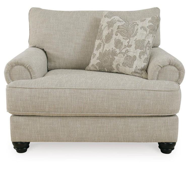 Asanti Sofa, Loveseat, Chair and Ottoman - Fog