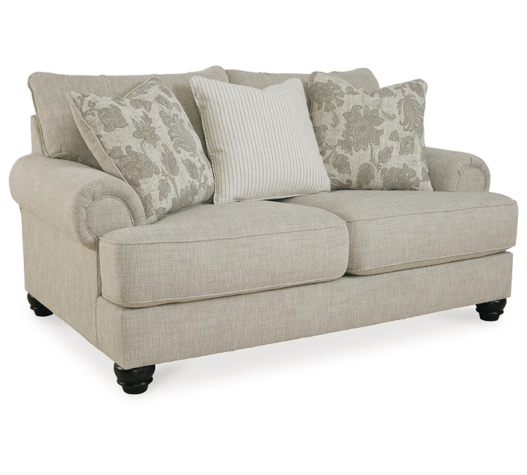 Asanti Sofa, Loveseat, Chair and Ottoman - Fog