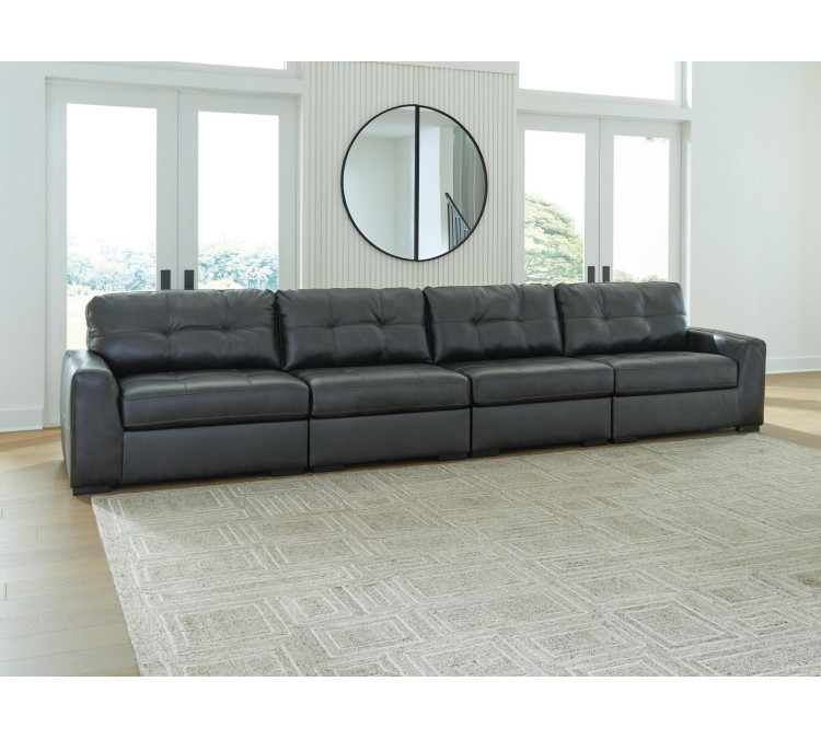 Brindley Pier 4-Piece Sectional - Fog