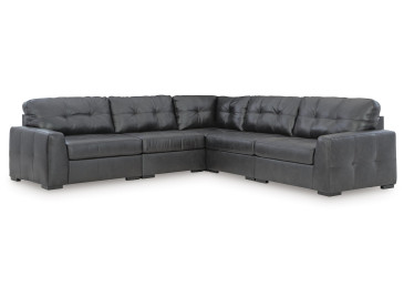 Brindley Pier 5-Piece Sectional - Fog