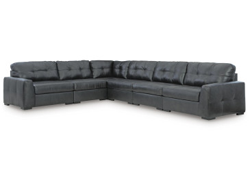 Brindley Pier 6-Piece Sectional - Fog