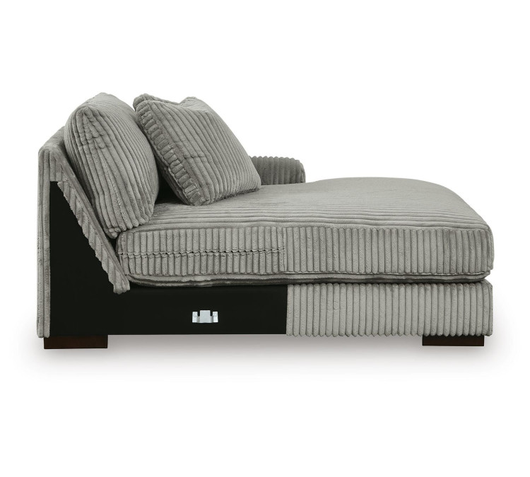 Lindyn 4-Piece Sectional with Double Chaise - Fog