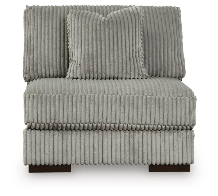 Lindyn 4-Piece Sectional with Double Chaise - Fog