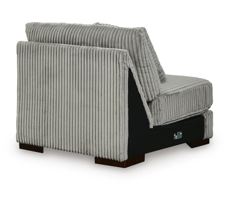 Lindyn 4-Piece Sectional with Double Chaise - Fog