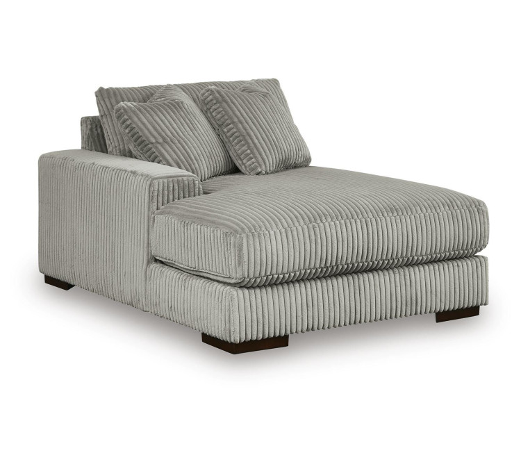 Lindyn 4-Piece Sectional with Double Chaise - Fog