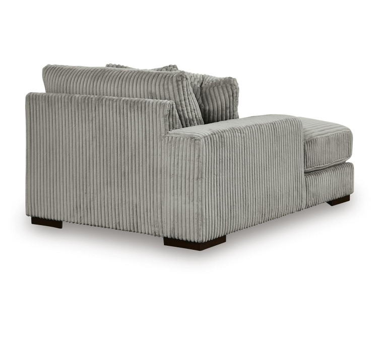 Lindyn 4-Piece Sectional with Double Chaise - Fog