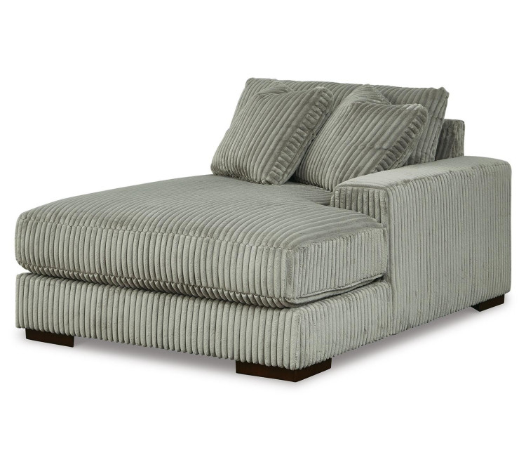 Lindyn 4-Piece Sectional with Double Chaise - Fog