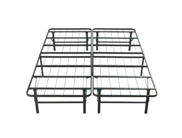 Foldable Metal Platform Storage Bed Frame - King