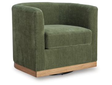 Jersonlow Swivel Accent Chair - Forest Green