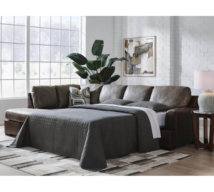Baltic-Park 2-Piece Sleeper Sectional with Chaise - Fossil