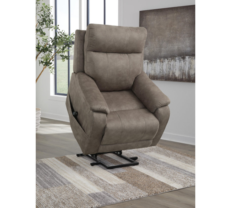 Crestmeade Power Lift Recliner - Fossil
