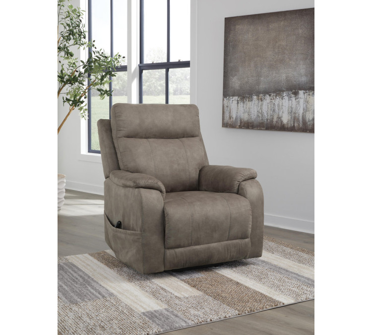 Crestmeade Power Lift Recliner - Fossil