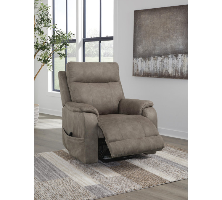 Crestmeade Power Lift Recliner - Fossil