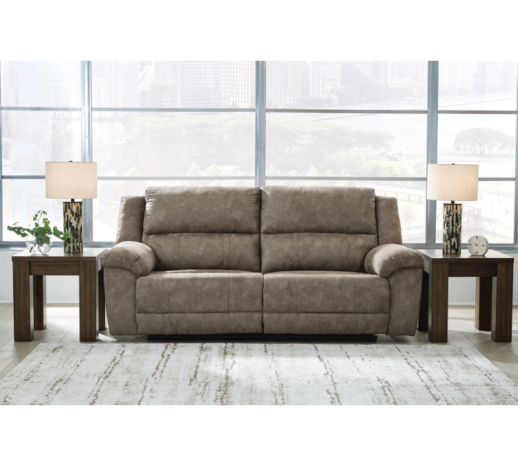 Laresview Reclining Sofa - Fossil