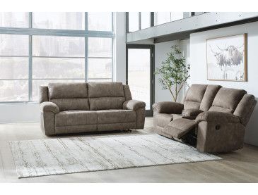 Laresview Sofa and Loveseat - Fossil