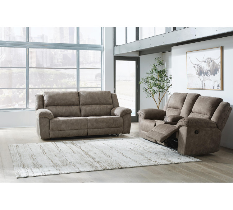 Laresview Sofa and Loveseat - Fossil